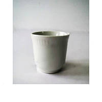 Чашка без ручки 200 мл керамика белая