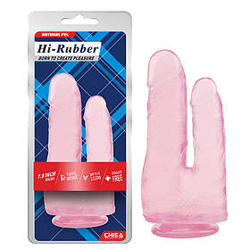 CH31256 фалоімітатор подвійний Chisa Hi-Rubber 7.9