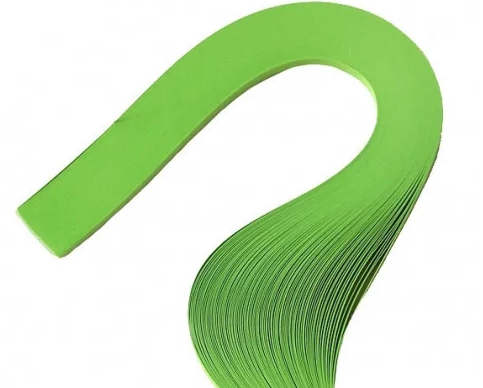 Папір для квілінгу №КВ-7 зелена пастель 5х420мм №КВ-7/Рюкзачок/(20)
