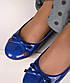 Туфлі балетки жіночі сині Т1435, фото 4