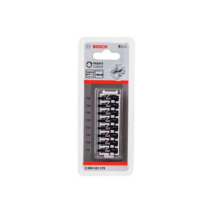 Біта ударна Bosch Impact Control Torx T15 25 мм (8 шт.) (2608522379)
