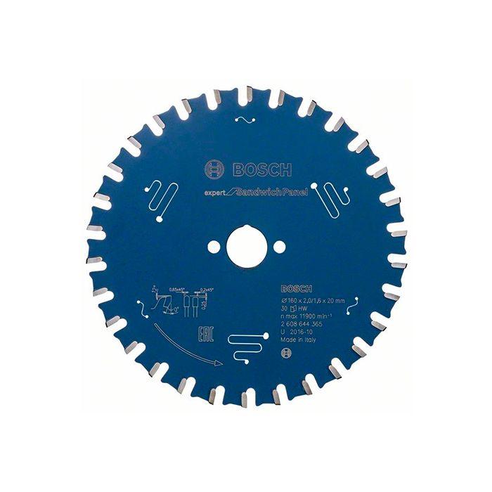 Диск пиляльний за сендвіч-панелями Bosch 160x20x30T Expert for Sandwich Pane (2608644365)