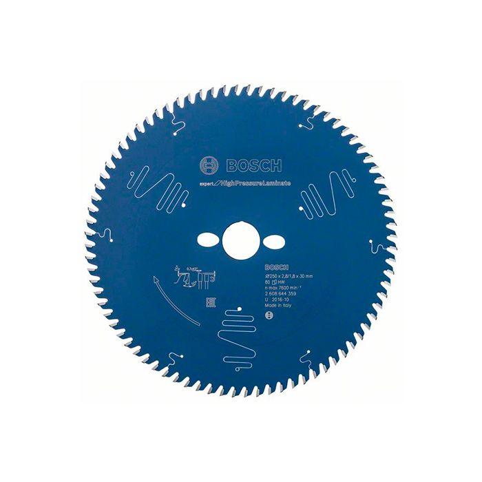 Диск пиляльний за ламінату Bosch 250x30/25.4x80T Expert for High-Pressure Laminate (2608644359)