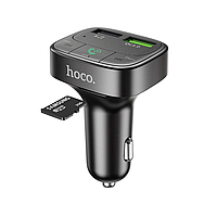 Автомобильный FM- модулятор с быстрой зарядкой Bluetooth Hoco E59 | 2USB 3.1А QC3.0 Black