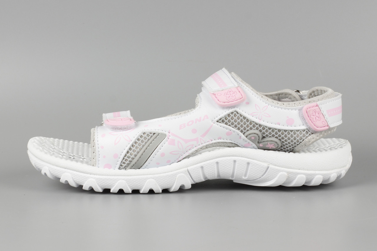 Сандалії босоножки дитячі на липучці світло-сірі Bona 861B-11 Бона Розміри 32 33 35