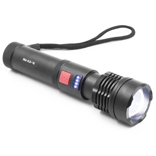 Ліхтар X72-P90, ЗУ microUSB, вбудований акумулятор, ремінець на руку, zoom