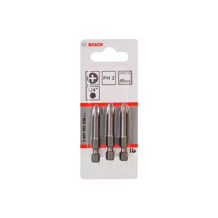 Біта Bosch Extra Hard PH2 49 мм (3 шт.) (2607001528)