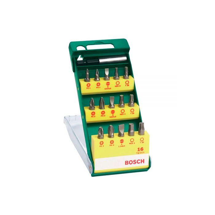 Набір із 15 бітів + універсальний тримач Bosch PROMOLINE (2607019453)