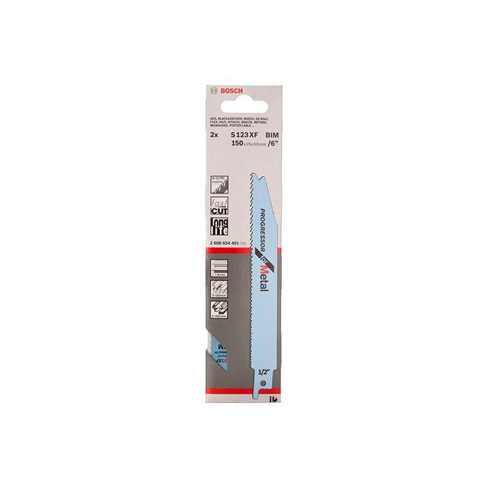 Пиляльне полотно для металу Bosch S 123 XF (2 шт.) (2608654401)