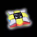Кубик рубика спіннер антистрес Fingertip cube spinner 7см EL-2171-2 Т, фото 3