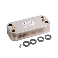 Ariston 65116537 Теплообмінник вторичний (16 пластин) для газового котла
