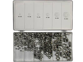 Набір неіржавких гайок 300 шт М3- М10 Yato YT-06773