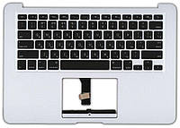 Клавиатура для ноутбука Apple MacBook Air 2012+ (A1466) Black, (Silver TopCase), RU (горизонтальный энтер)