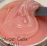 Полигель GeliX №901 туба 30гр light pink - ніжно-рожевий, фото 5