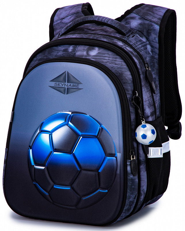 Рюкзак шкільний ортопедичний для хлопчика 1-4 клас Футбольний м'яч синій Winner One SkyName R1-029