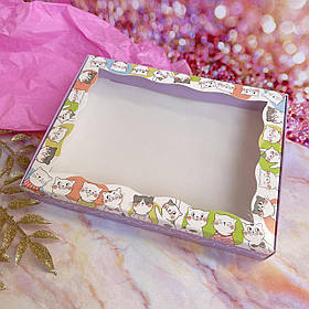 Коробка для текстилю Котики15х20х3 см