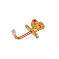 Кран сервісний (порт) 1/4" кутовий 90° для кондиціонера