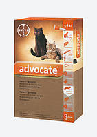 Адвокат 3 шт. піпетка-краплі для кішок вагою до 4 кг Advocate