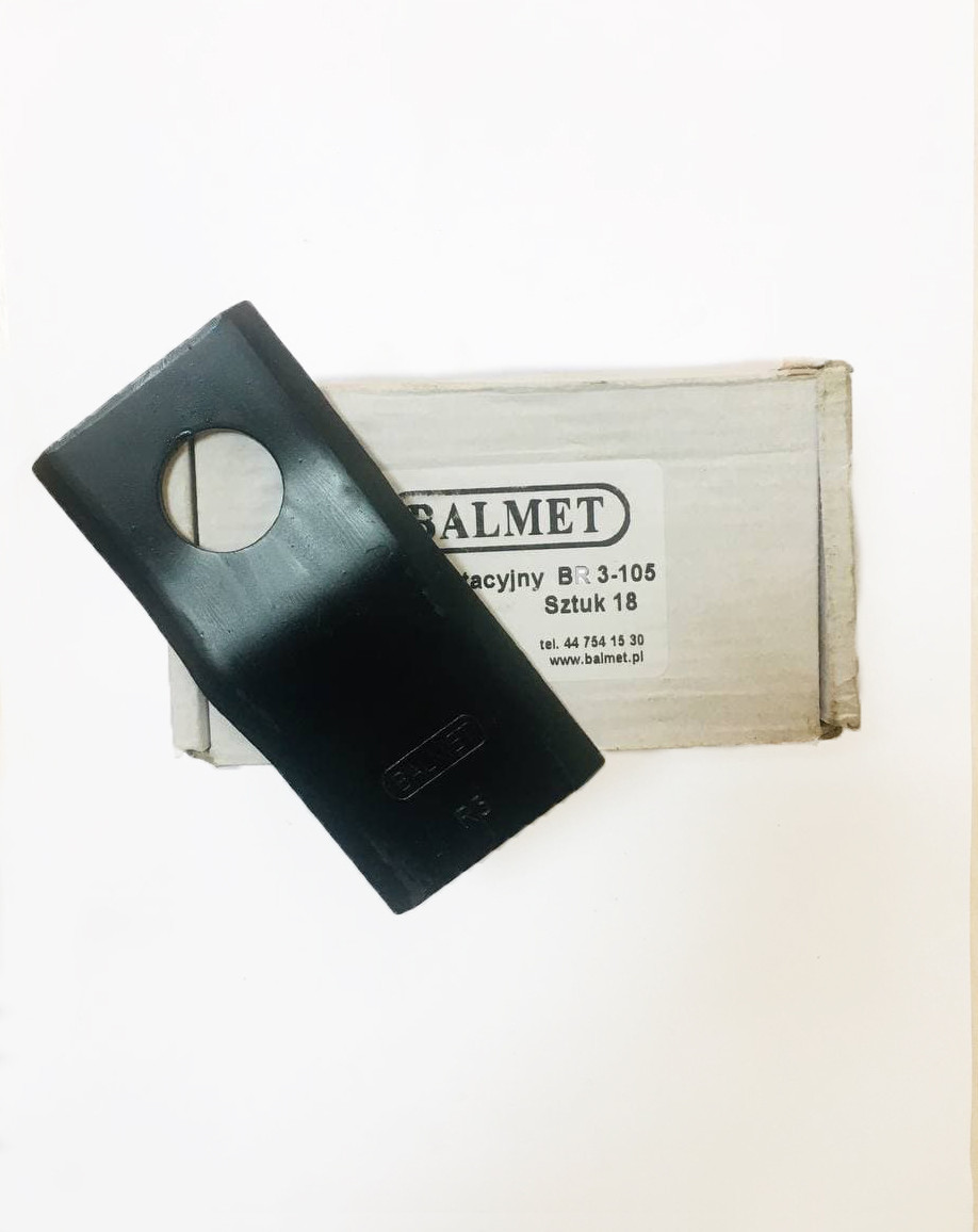 Ножі "гнуті" Balmet для косарки Wirax (18 шт. к-т), фото 1