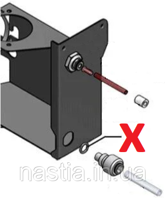 1H328586 Гумовий ущільнювач(молочного клапану), d=6.7x1.8mm, Franke