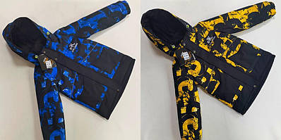 Куртка термо демісезонна для хлопчика 2-6 років AKN арт.796, Чорний з жовтим, 110