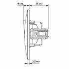 Вимикач проміжний чорний Одноклавішний VIDEX BINERA графіт (VF-BNSW1I-BG) (20/120), фото 4