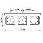 Рамка біла на 3 місця горизонтальна VIDEX BINERA, фото 2