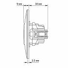 Розетка із заземленням чорна одинарна VIDEX BINERA графіт (VF-BNSK1G-BG)(20/120), фото 5