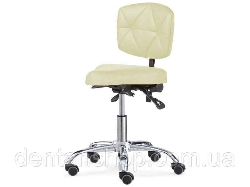 Стілець для майстра із сидінням у формі велосипедного сідла та спинкою, БЕЗВИЙ мод 7003, фото 1