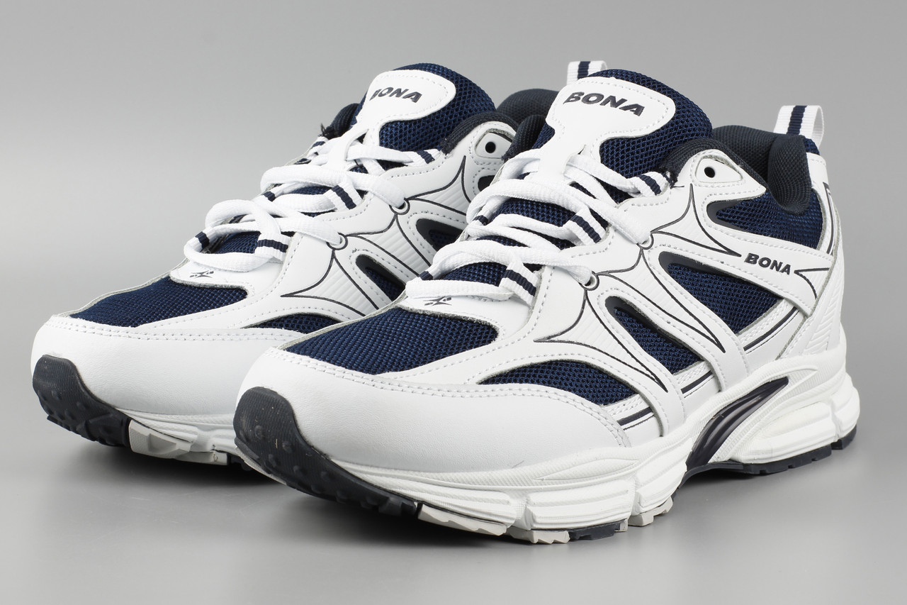 Кросівки унісекс жіночі білі Bona 875A-2 Бона сітка літні Розміри 37 38 39 41