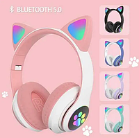 Бездротові bluetooth Навушники CAT EAR "Котячі Вушка" Світяться вушка і лапки