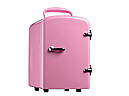 Міні холодильник об'єм 4 л Рожева модель 4L, фото 3