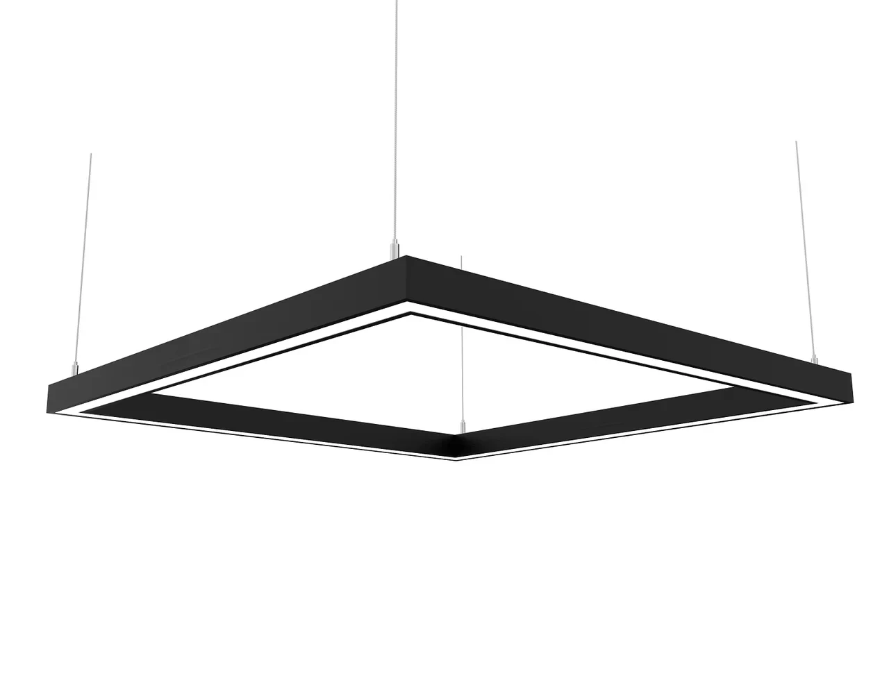 Лінійний алюмінієвий LED світильник 80W квадрат 440 x4243м, фото 1