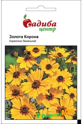 Насіння квітів Кореопсис "Золота Корона", 0.2 м, "Садиба-Центр", Україна