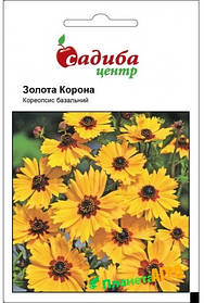 Насіння квітів Кореопсис "Золота Корона", 0.2 м, "Садиба-Центр", Україна