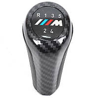 Ручка КПП BMW E87 E90 X1 X3 X5 карбон 5 ступка рычаг кулисы переключения передач 25117550685