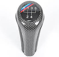 Ручка КПП BMW E87 E90 X1 X3 X5 карбон 5 ступка важіль куліс перемикання передач 25117550685