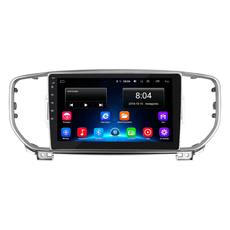 Штатна магнітола Lesko для Kia Sportage IV Рестайлінг 2018-н.в. екран 9" 2/32Gb/ Wi-Fi Optima GPS Androi 11 шт., фото 1