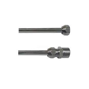 Гнучка підводка 3/8-1/2 ВЗ хром d10мм мідна FLEXY CHROME