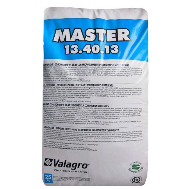 Комплексне добриво Master (Мастер) 13.40.13, 25 кг, Valagro