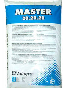 Комплексне добриво Master (Мастер) 20.20.20, 25 кг, Valagro