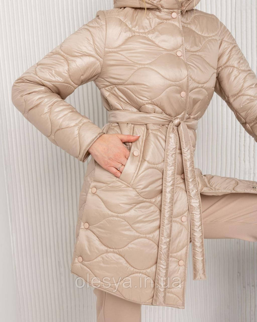 Жіноча модна демісезонна куртка 272 тм Mangelo Розмір 52, фото 1