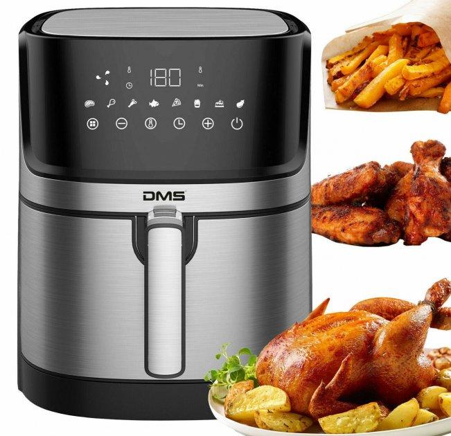 Мультипіч DMS HF-6E XXL — аерофритюрниця 6,5 л, 1800 Вт, без олії