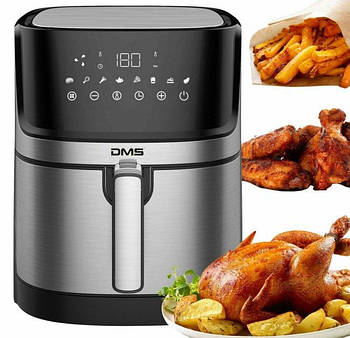 Мультипіч DMS HF-6E XXL — аерофритюрниця 6,5 л, 1800 Вт, без олії