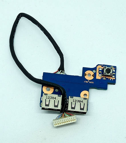 Б/У Кнопка включения, USB для ноутбука Samsung NP300E5C, Шлейф, Плата ...