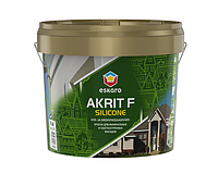 ESKARO Akrit F Silicone, краска для фасадов, сверхстойкая водоотталкивающая, 2,7л
