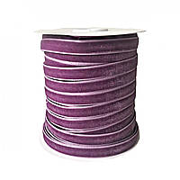 Стрічка оксамитова пастельно-фіолетова, 1 см
