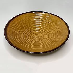 Салатник конус 28 см Гірчичний (Pro Ceramics) Діжонська гірчиця