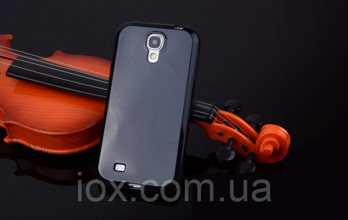 Силіконовий чорний чохол для Samsung Galaxy S4, фото 1