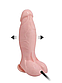 Розширюваний фаллоїмітатор на присоску з грушею Inflatable REALISTIC COCK, 20х4,3 см., фото 3